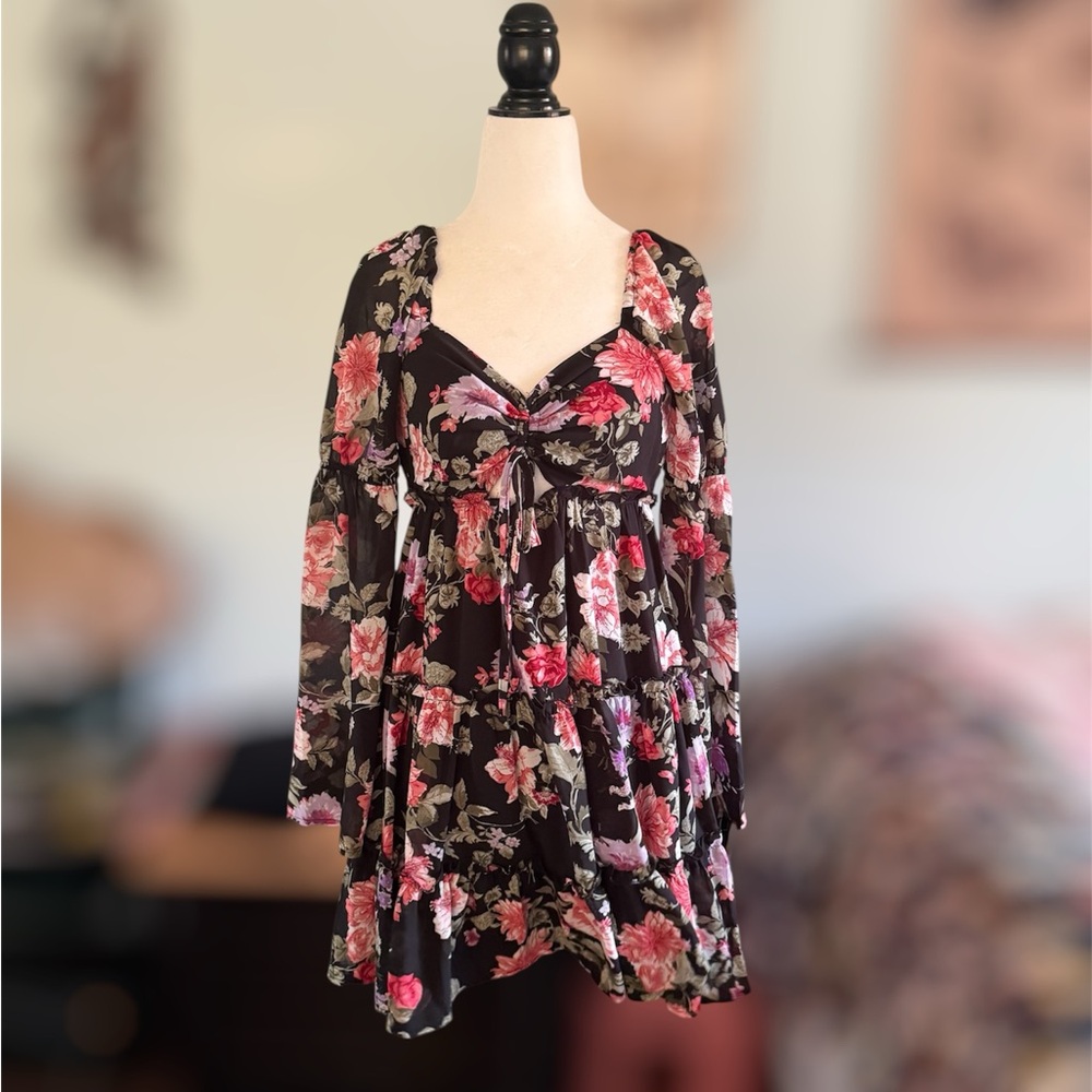 Floral Long Sleeve Dress